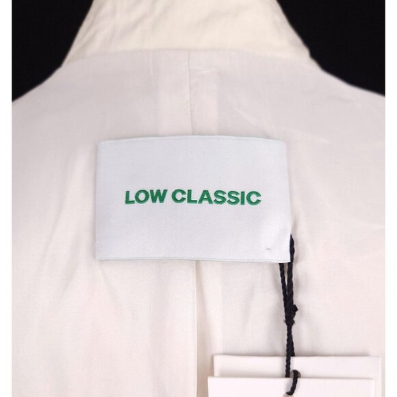 LOW CLASSIC Cotton Blazer Size S Womens Ivory Jacket $450 - Picture 11 of 16